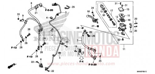 MAITRE-CYLINDRE DE FREIN AVANT CYLINDRE CB650RAK de 2019
